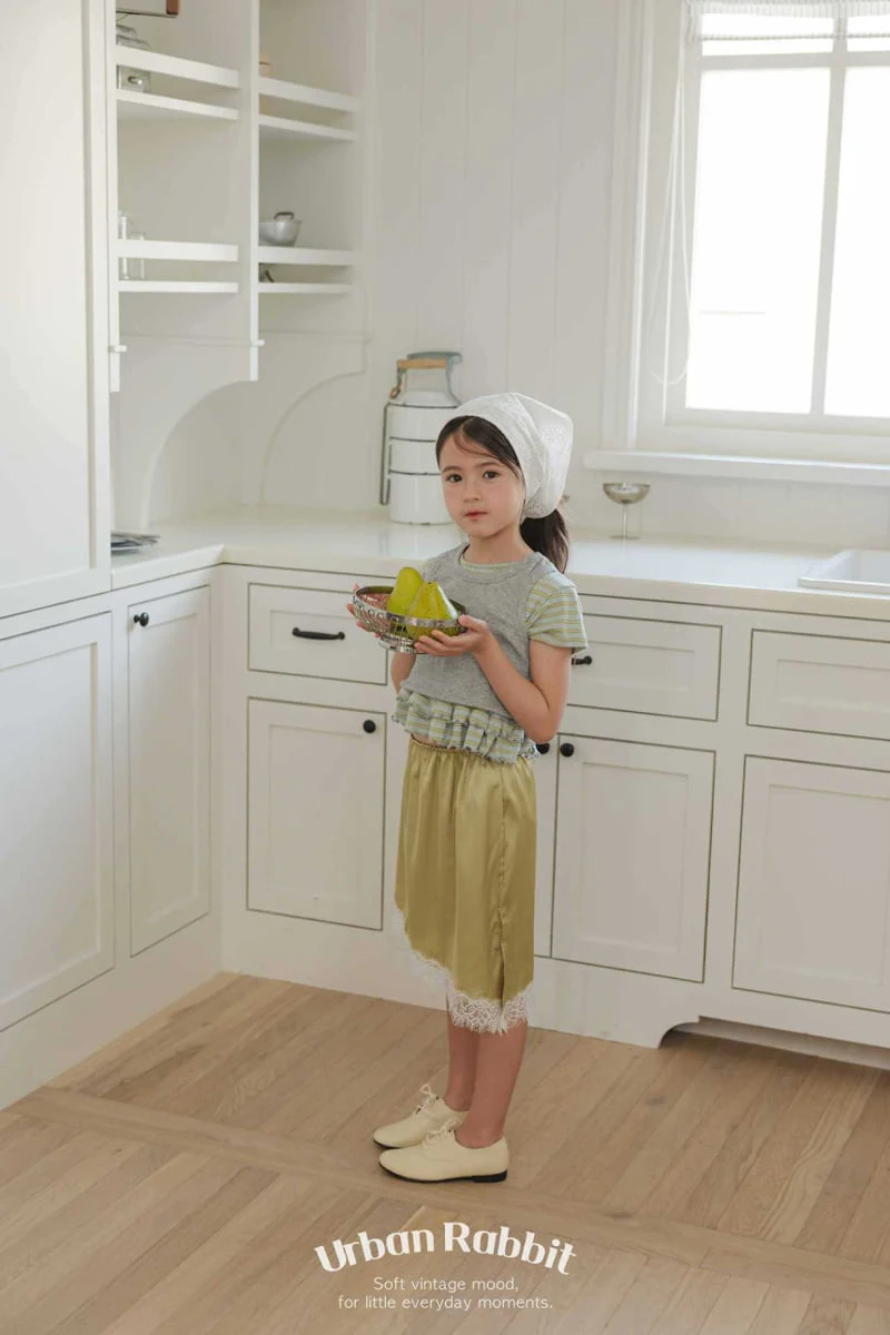 Urban Rabbit - Korean Children Fashion - #stylishchildhood - Stripe Frill Tee - 11