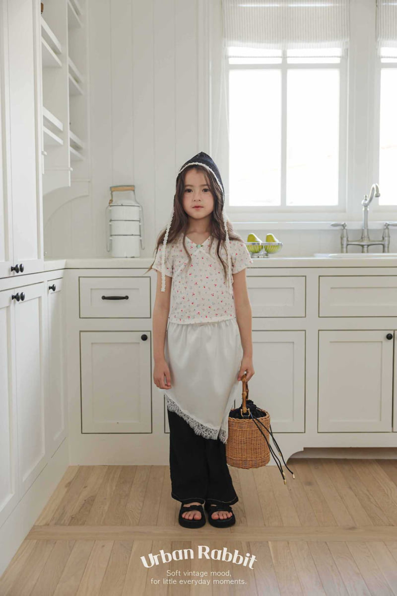 Urban Rabbit - Korean Children Fashion - #stylishchildhood - Rose Cap Sleeve Tee - 8
