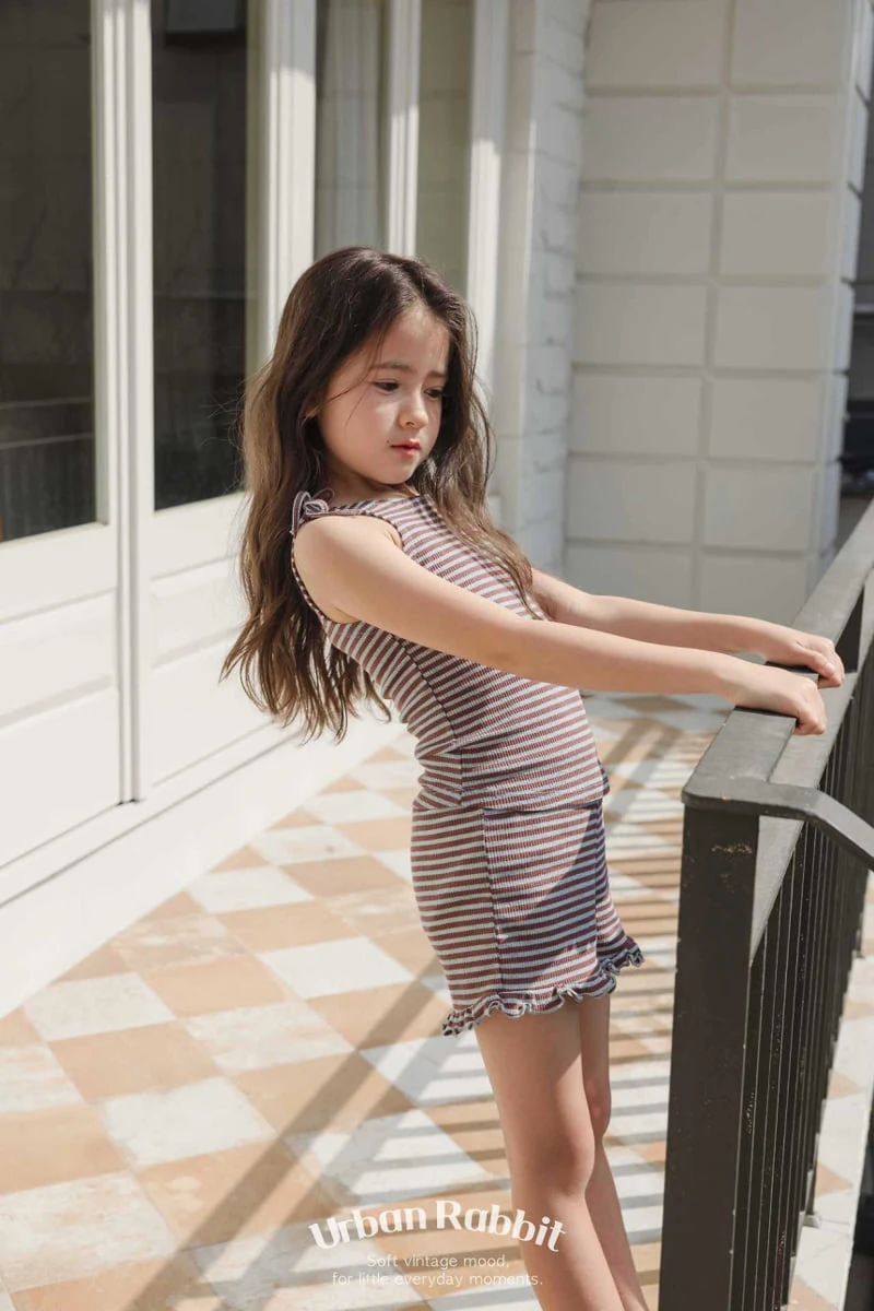 Urban Rabbit - Korean Children Fashion - #stylishchildhood - Peanut Stripe Set - 6