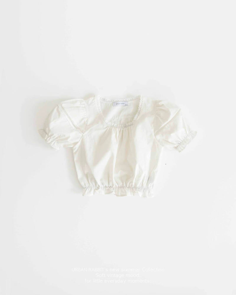 Urban Rabbit - Korean Children Fashion - #stylishchildhood - Puff Crop Blouse