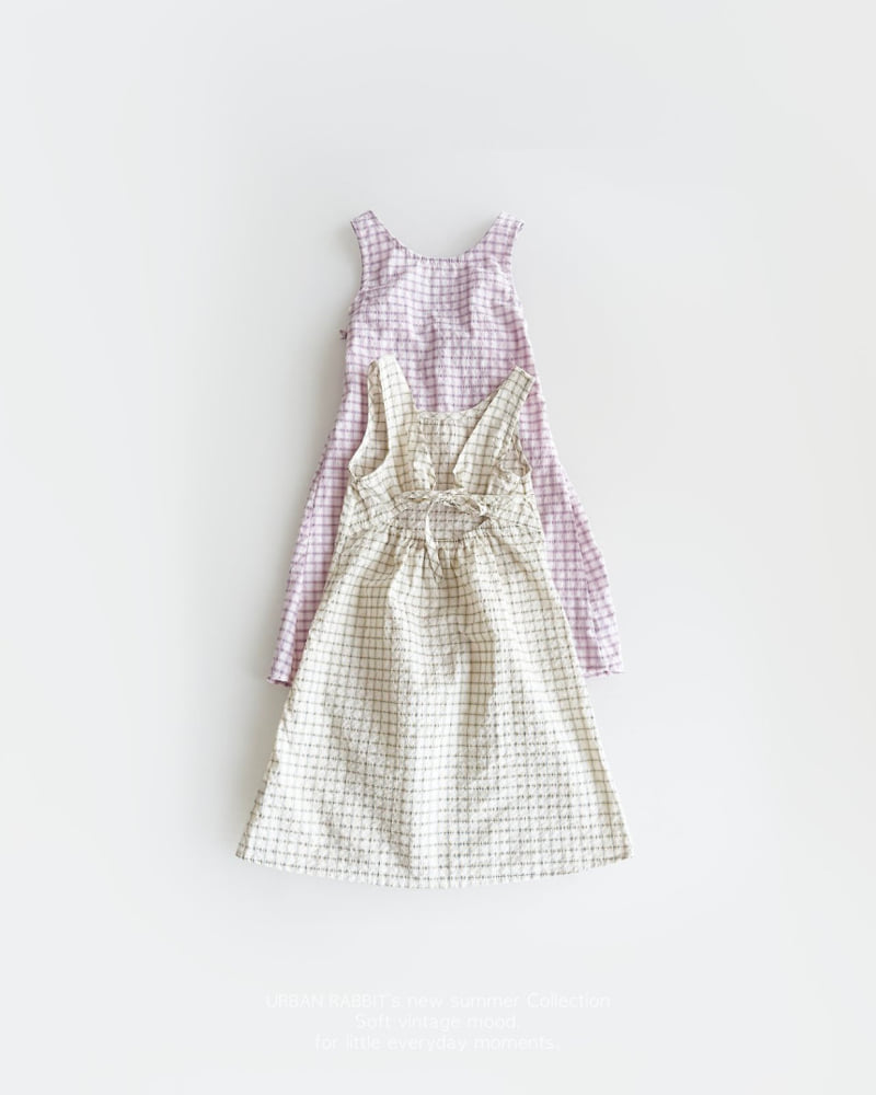 Urban Rabbit - Korean Children Fashion - #toddlerclothing - Reverse Check One-piece