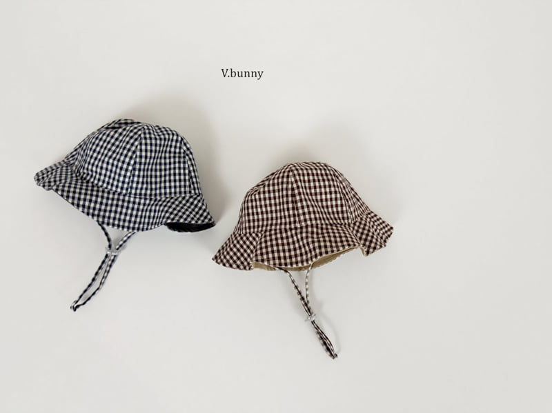 V Bunny - Korean Children Fashion - #Kfashion4kids - Reversible Check Bucket Hat - 11