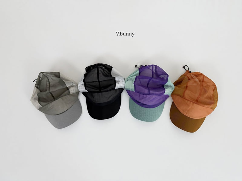 V Bunny - Korean Children Fashion - #childrensboutique - Color Block Mesh Cap