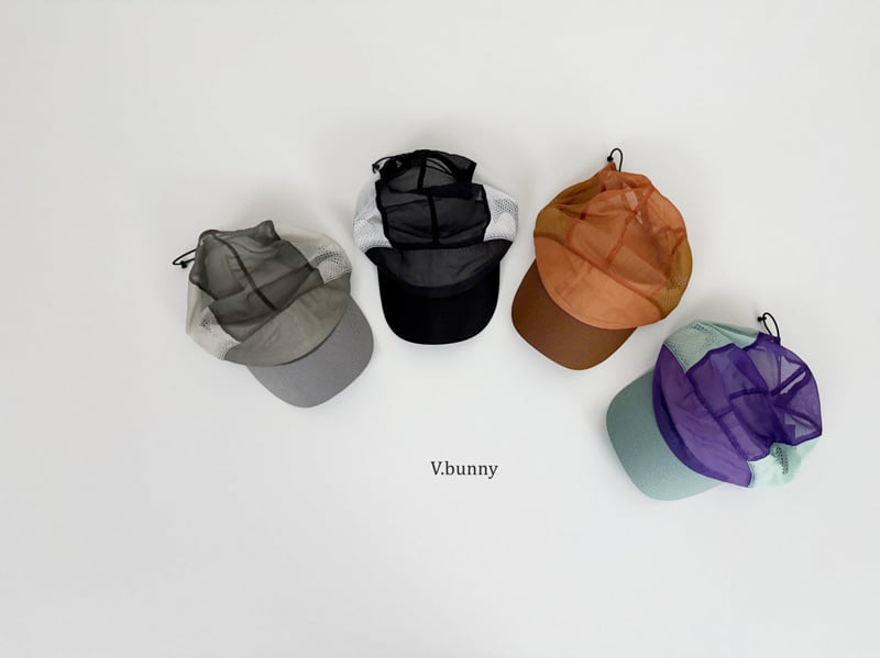 V Bunny - Korean Children Fashion - #designkidswear - Color Block Mesh Cap - 2