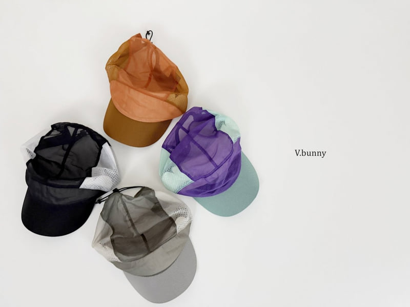 V Bunny - Korean Children Fashion - #discoveringself - Color Block Mesh Cap - 3