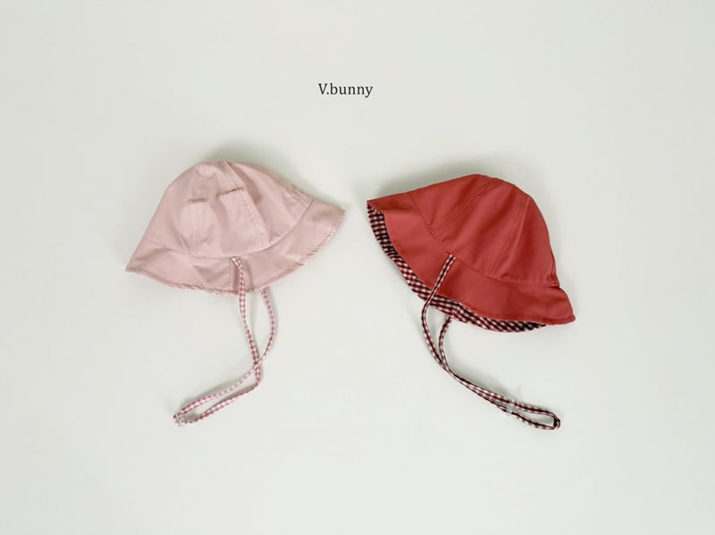 V Bunny - Korean Children Fashion - #fashionkids - Reversible Check Bucket Hat - 7