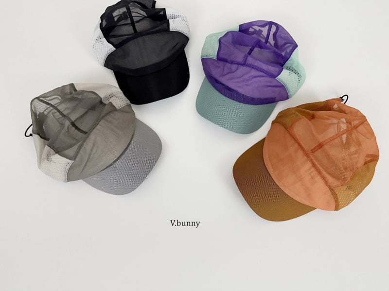 V Bunny - Korean Children Fashion - #discoveringself - Color Block Mesh Cap - 4