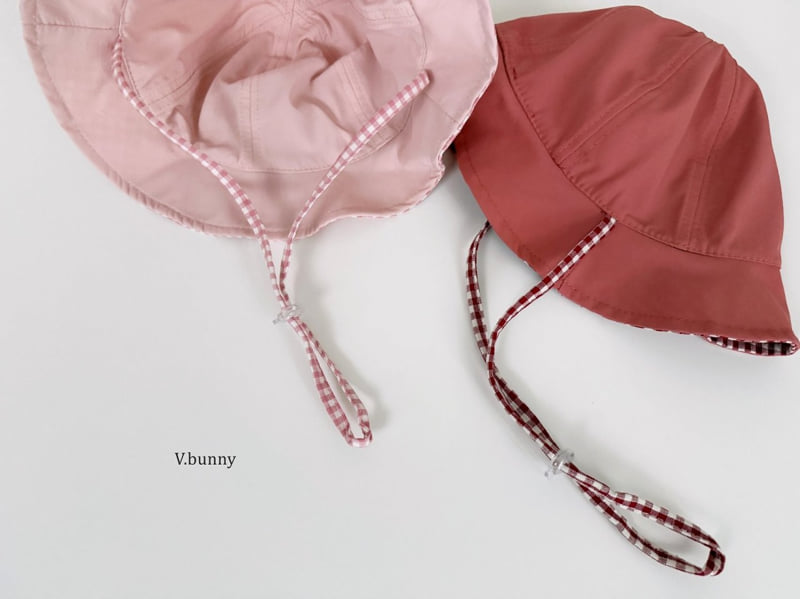 V Bunny - Korean Children Fashion - #kidsshorts - Reversible Check Bucket Hat - 8