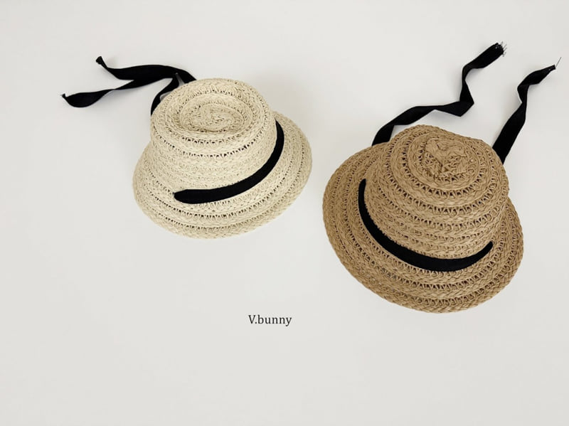 V Bunny - Korean Children Fashion - #kidsshorts - Black Ribbon Hat - 2