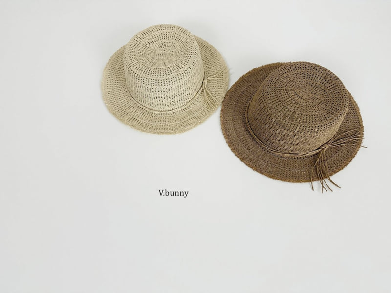 V Bunny - Korean Children Fashion - #kidsstore - Raffia Hat - 2