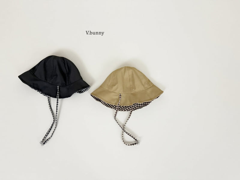 V Bunny - Korean Children Fashion - #littlefashionista - Reversible Check Bucket Hat - 12