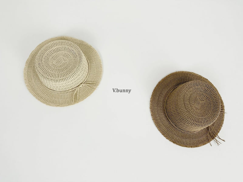 V Bunny - Korean Children Fashion - #littlefashionista - Raffia Hat - 5