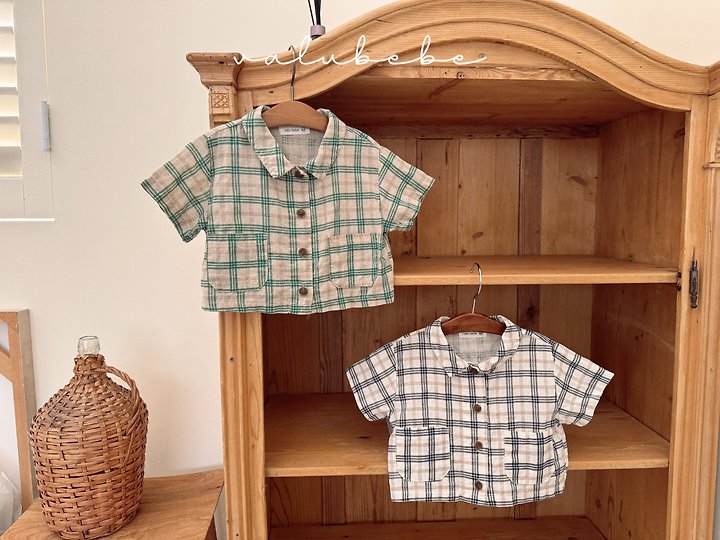 Valu Bebe - Korean Baby Fashion - #babyboutique - Cool Jay Check Shirt - 4