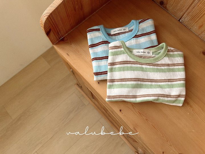 Valu Bebe - Korean Baby Fashion - #babyboutique - Breeze Stripe Tee - 5