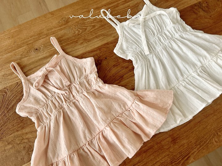 Valu Bebe - Korean Baby Fashion - #babyboutique - Shirring Strap One-piece - 7