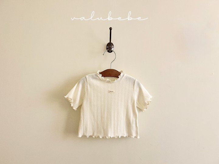 Valu Bebe - Korean Baby Fashion - #babyboutique - Eyelet Frill Tee - 7