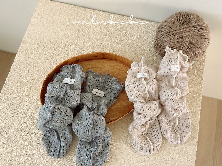 Valu Bebe - Korean Baby Fashion - #babyboutique - Eyelet Rolled Socks - 5