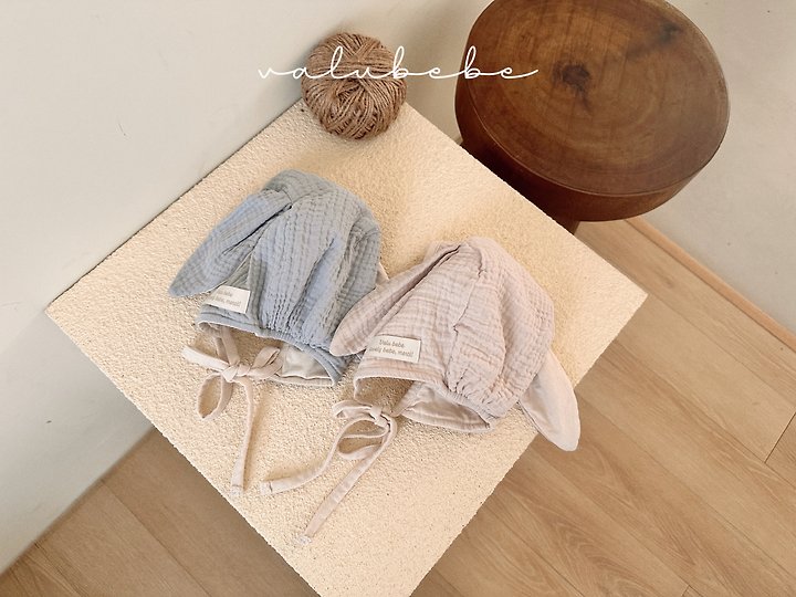 Valu Bebe - Korean Baby Fashion - #babyboutiqueclothing - Rabbit Color Block Bonnet Hat - 12