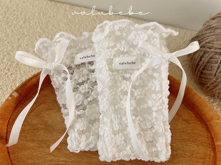 Valu Bebe - Korean Baby Fashion - #babyboutiqueclothing - Butterfly Lace Rolled Socks - 7