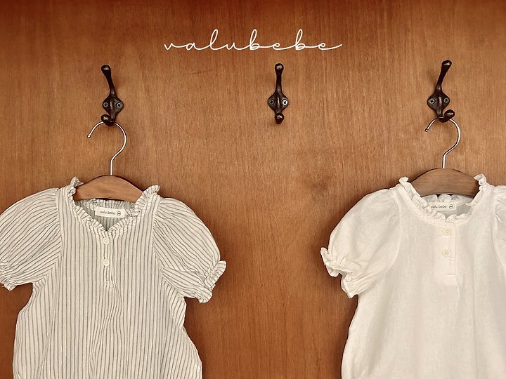 Valu Bebe - Korean Baby Fashion - #babyboutiqueclothing - Lavi Frill Puff Suit - 6
