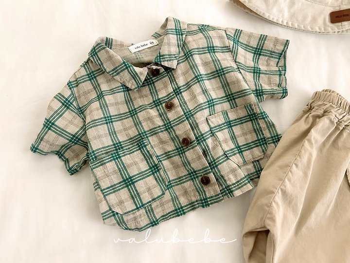 Valu Bebe - Korean Baby Fashion - #babyboutiqueclothing - Cool Jay Check Shirt - 5