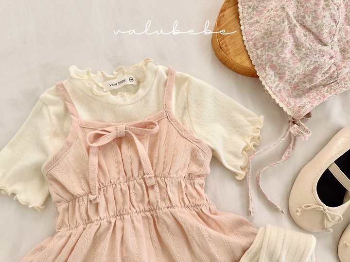 Valu Bebe - Korean Baby Fashion - #babyboutiqueclothing - Shirring Strap One-piece - 9