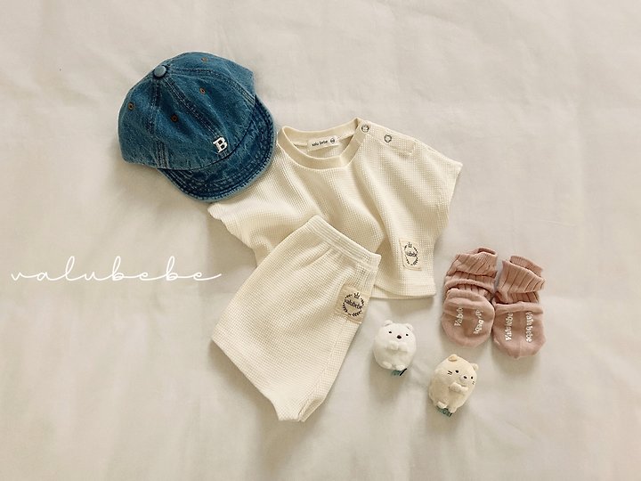 Valu Bebe - Korean Baby Fashion - #babyboutique - Crople Waffle Pants - 4