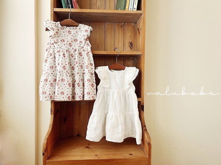 Valu Bebe - Korean Baby Fashion - #babyboutiqueclothing - Rosy Wing Frill One-piece - 4