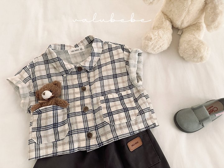 Valu Bebe - Korean Baby Fashion - #babyclothing - Cool Jay Check Shirt - 6