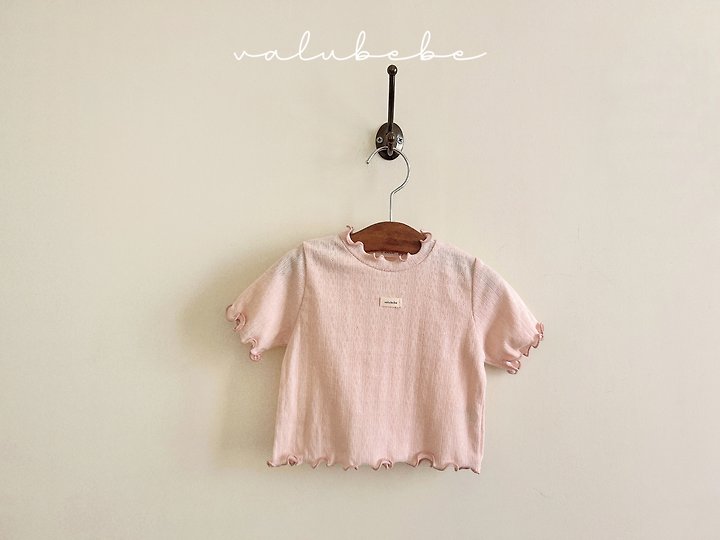 Valu Bebe - Korean Baby Fashion - #babyclothing - Eyelet Frill Tee - 9