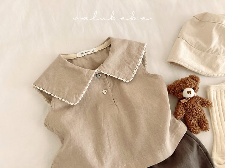 Valu Bebe - Korean Baby Fashion - #babyfashion - Big Collar Blouse - 9