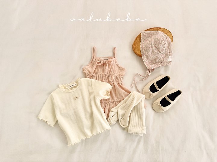 Valu Bebe - Korean Baby Fashion - #babyfashion - Shirring Strap One-piece - 11