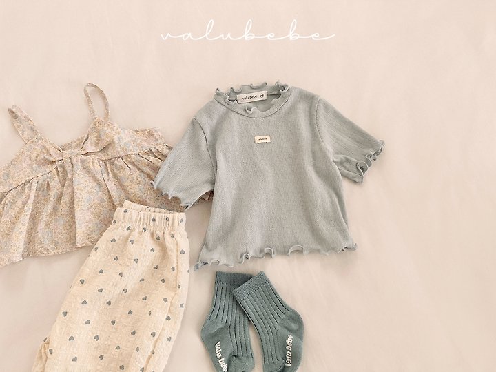 Valu Bebe - Korean Baby Fashion - #babyfashion - Eyelet Frill Tee - 10