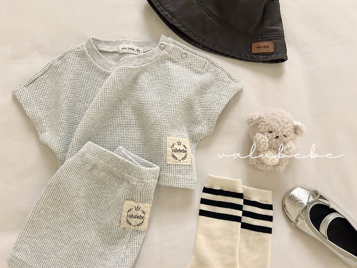 Valu Bebe - Korean Baby Fashion - #babyfashion - Crople Waffle Pants - 6
