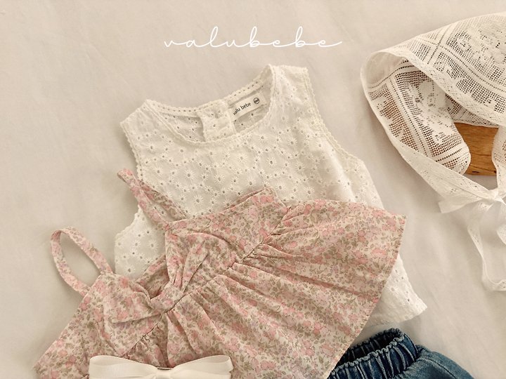 Valu Bebe - Korean Baby Fashion - #babyfashion - Flow Ribbon Tie Blouse - 3
