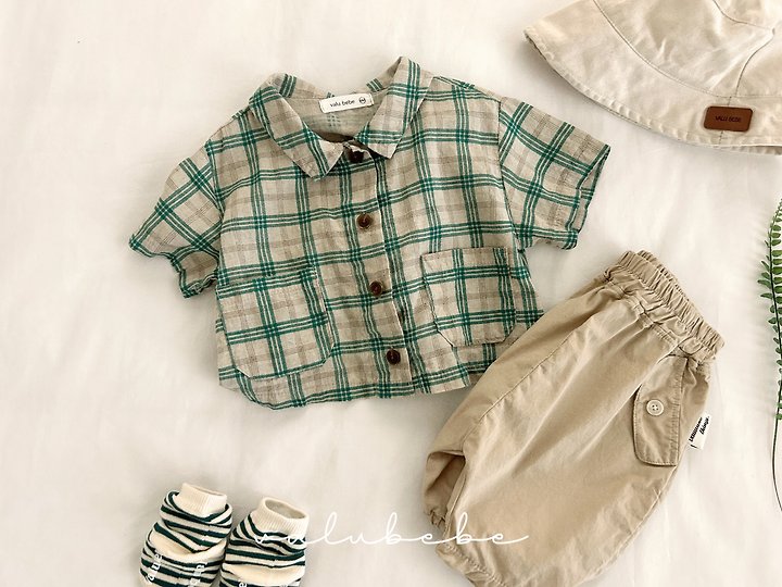 Valu Bebe - Korean Baby Fashion - #babyfever - Cool Jay Check Shirt - 8