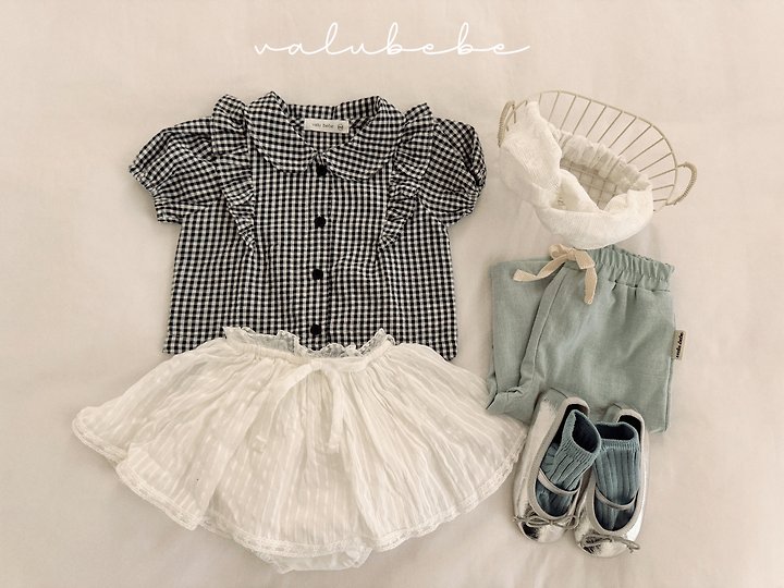 Valu Bebe - Korean Baby Fashion - #babyfever - Bandi Check Blouse - 5