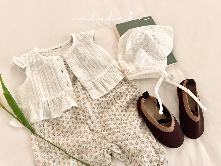 Valu Bebe - Korean Baby Fashion - #babyfashion - Frill Wing Suspender Suit - 4
