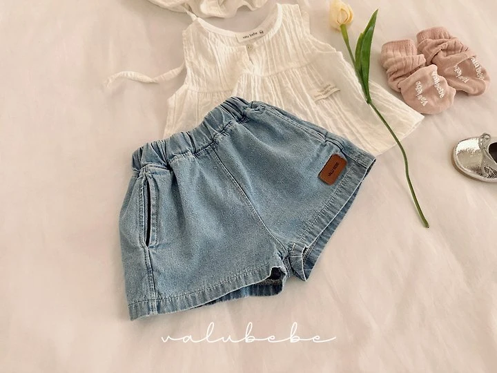 Valu Bebe - Korean Baby Fashion - #babygirlfashion - Padded Panel Denim Pants - 5