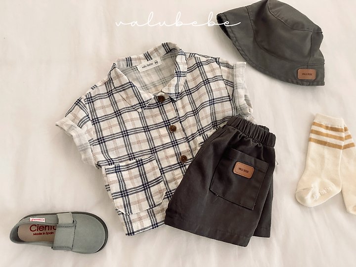 Valu Bebe - Korean Baby Fashion - #babygirlfashion - Cool Jay Check Shirt - 9