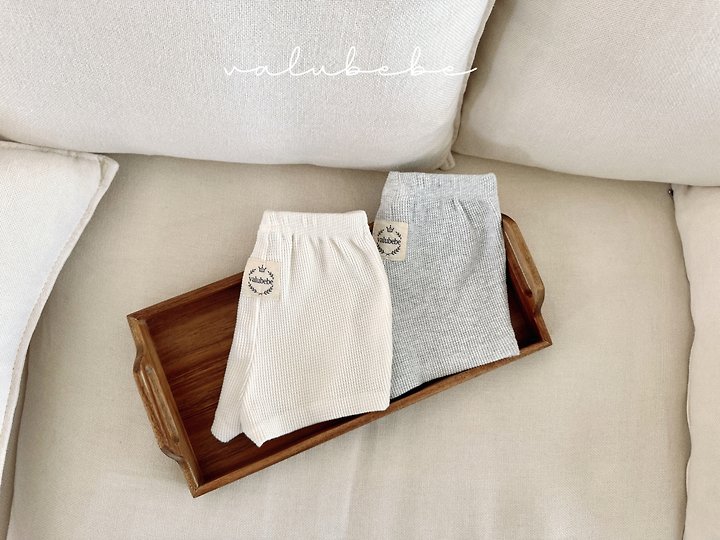 Valu Bebe - Korean Baby Fashion - #babygirlfashion - Crople Waffle Pants - 8