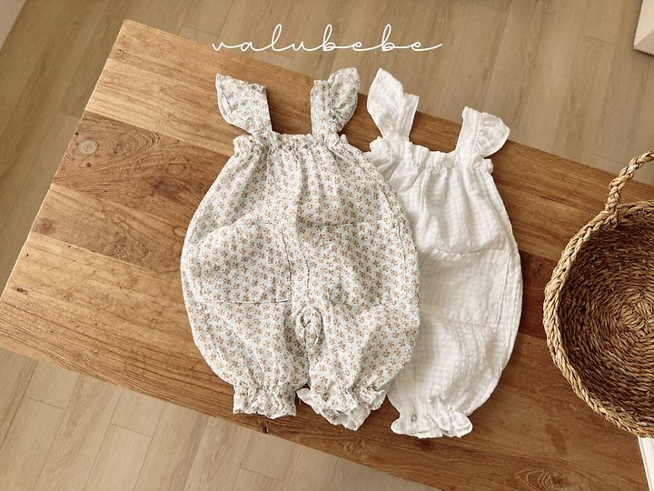 Valu Bebe - Korean Baby Fashion - #babygirlfashion - Frill Wing Suspender Suit - 5