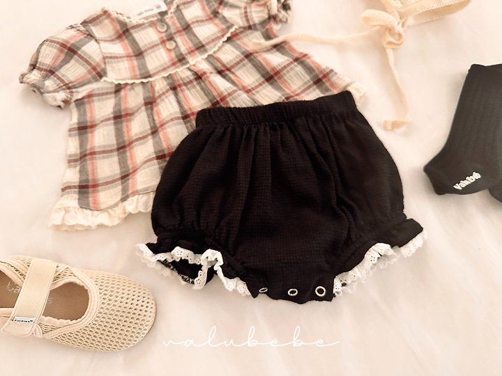 Valu Bebe - Korean Baby Fashion - #babygirlfashion - Embossed Lace Bloomer - 11