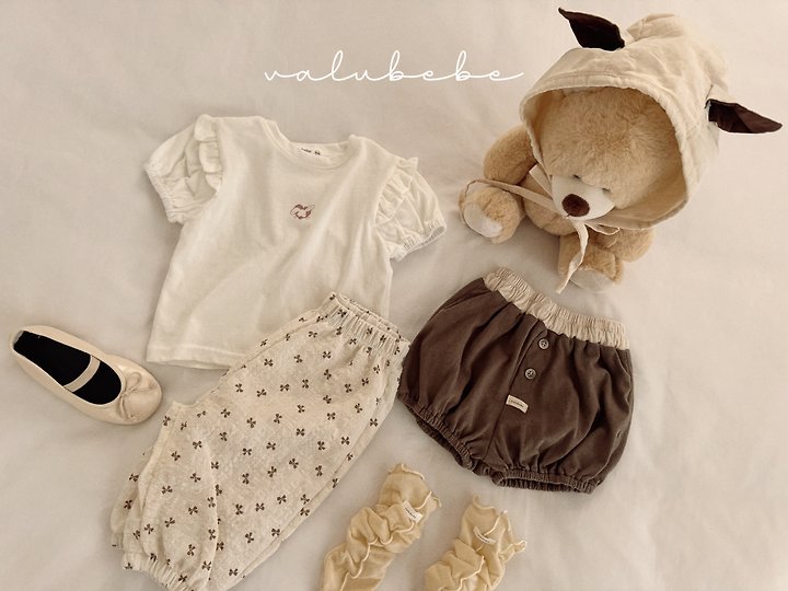 Valu Bebe - Korean Baby Fashion - #babygirlfashion - Eco Wing Puff Tee - 3