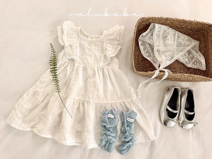 Valu Bebe - Korean Baby Fashion - #babylifestyle - Rosy Wing Frill One-piece - 8