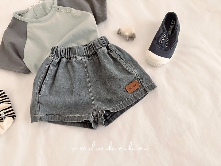 Valu Bebe - Korean Baby Fashion - #babylifestyle - Padded Panel Denim Pants - 6