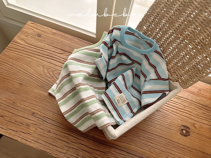 Valu Bebe - Korean Baby Fashion - #babylifestyle - Breeze Stripe Tee - 11