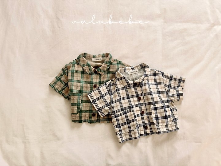 Valu Bebe - Korean Baby Fashion - #babyoninstagram - Cool Jay Check Shirt - 11
