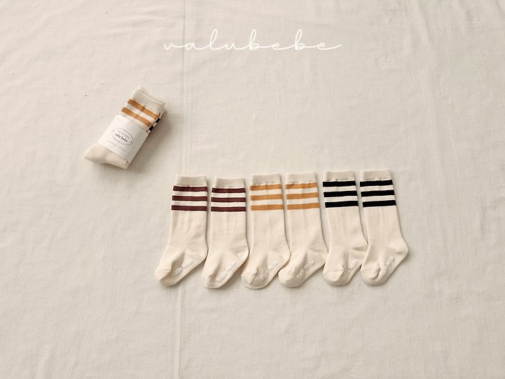 Valu Bebe - Korean Baby Fashion - #babyoninstagram - Basic Line Socks - 5