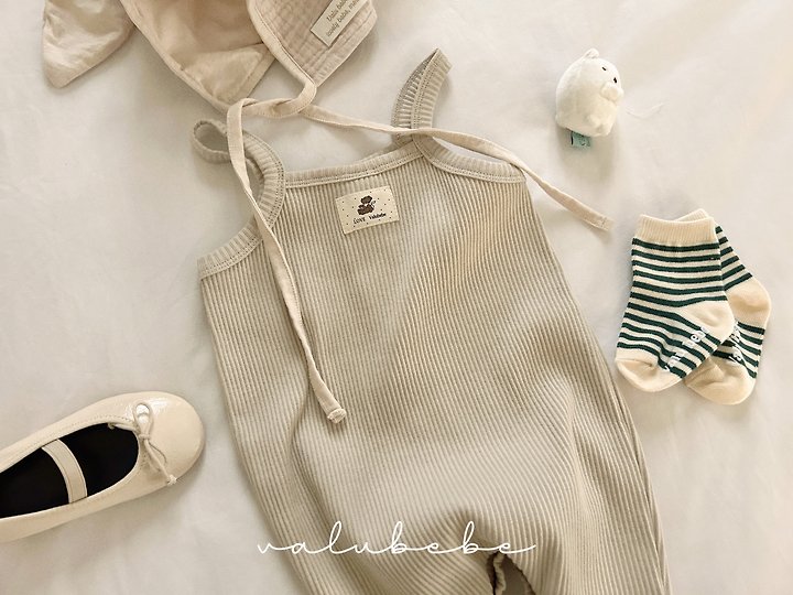 Valu Bebe - Korean Baby Fashion - #babyoninstagram - Madeleine Ribbed Suit - 6